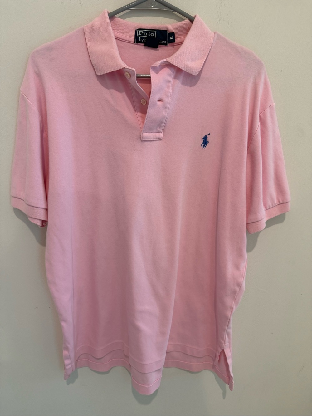 Polo by Ralph Lauren Light Pink Polo with Blue Pony